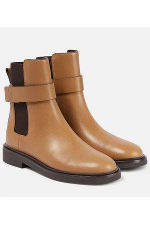 Tory Burch Embossed leather Chelsea boots