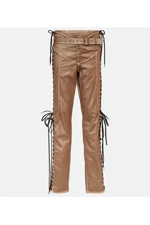 Jean Paul Gaultier X KNWLS low-rise denim corset pants