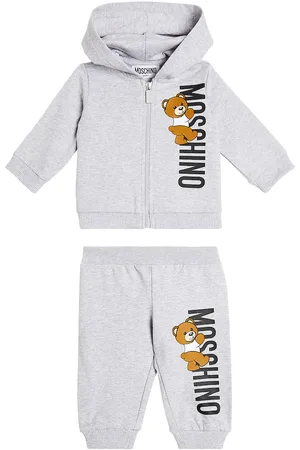 Moschino Baby Teddy Bear jersey hoodie and sweatpants set