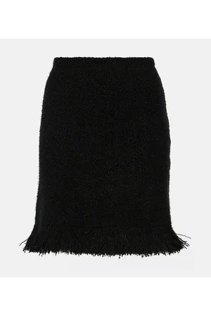 Chloé ChloÃ© High-rise fringed wool-blend miniskirt