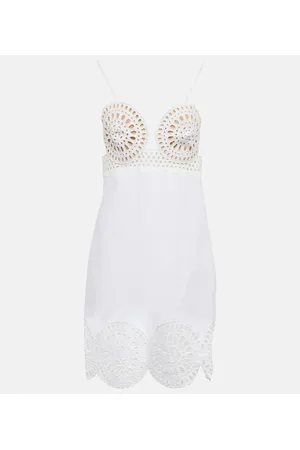 Stella McCartney Eyelet cotton-blend minidress