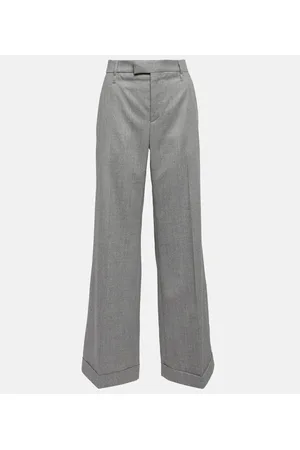 Brunello Cucinelli High-rise wide-leg wool pants