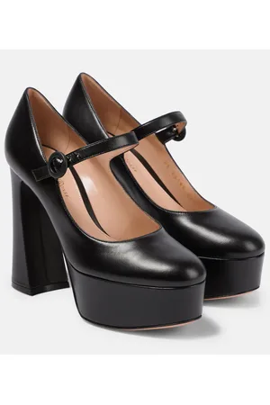 Gianvito Rossi Mary Jane leather platform pumps