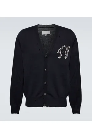 Maison Margiela Embroidered wool cardigan