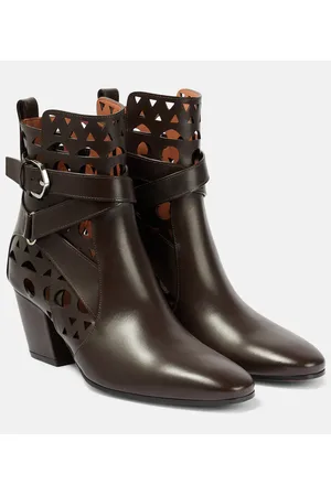 Alaïa AlaÃ¯a Ziggy Vienne leather ankle boots