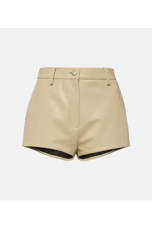 MAGDA BUTRYM High-rise leather shorts
