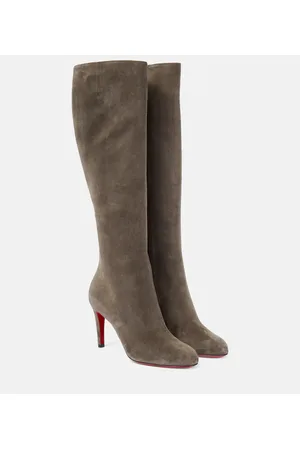 Christian Louboutin Pumppie Botta suede knee-high boots