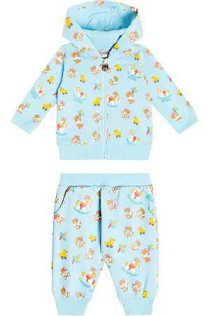 Moschino Baby printed cotton jersey tracksuit