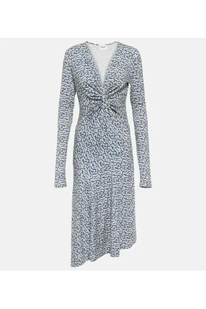 Marant Etoile Lania printed jersey midi dress