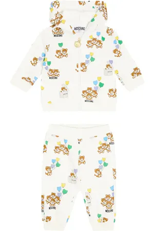 Moschino Baby cotton hoodie and sweatpants set