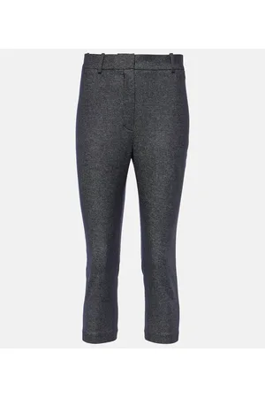 MAGDA BUTRYM High-rise wool and cotton cropped pants