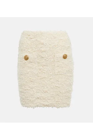 Balmain BouclÃ© miniskirt
