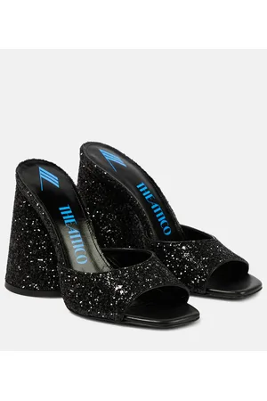 The Attico Luz embellished leather mules