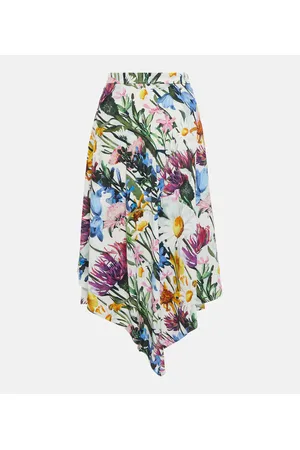 Stella McCartney Floral midi skirt