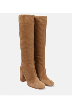 Gianvito Rossi Suede leather knee-high boots