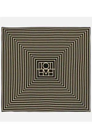 Totême Logo silk scarf