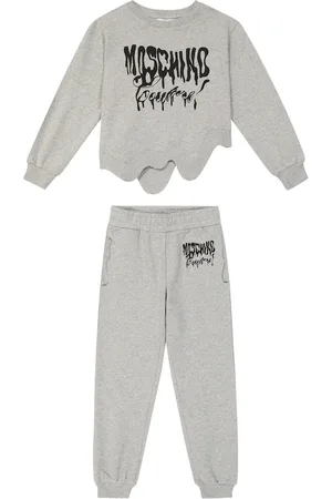Moschino Cotton jersey sweatshirt and sweatpants set