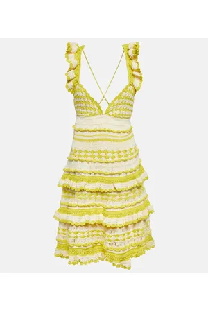 ZIMMERMANN Halcyon crochet cotton minidress