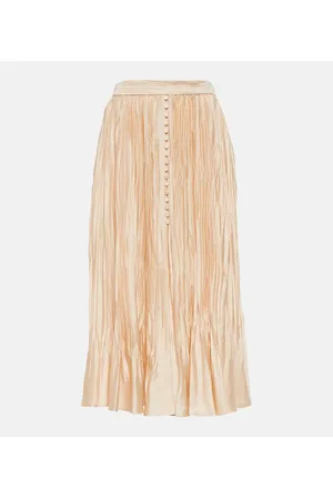 Simkhai Pleated midi skirt