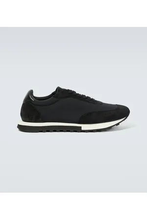 The Row Owen Runner suede-trimmed sneakers