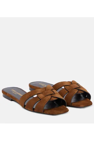 Saint Laurent Tribute Nu Pieds 05 suede slides