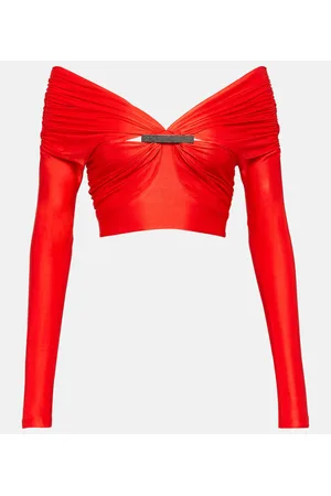 Paco rabanne Off-shoulder cropped top