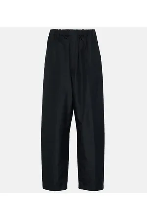 LEMAIRE High-rise tapered silk pants