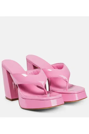 Gia Borghini Patent leather platform sandals