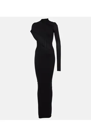 LAQUAN SMITH Asymmetric cutout jersey gown