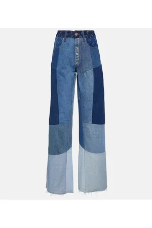 Marine Serre Regenerated wide-leg jeans