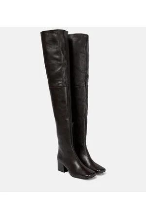 LEMAIRE Over-the-knee leather boots