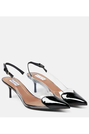 Alaïa AlaÃ¯a CÅur leather-trimmed PVC pumps