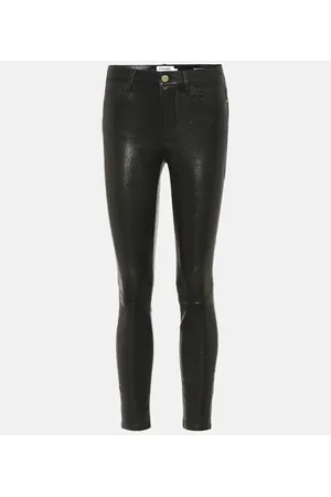 Frame Le High Skinny leather pants