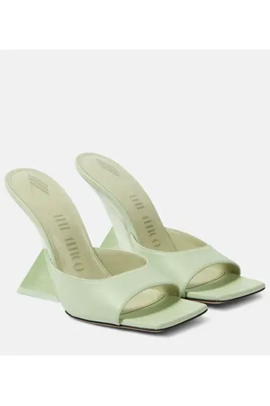 The Attico Cheope leather mules