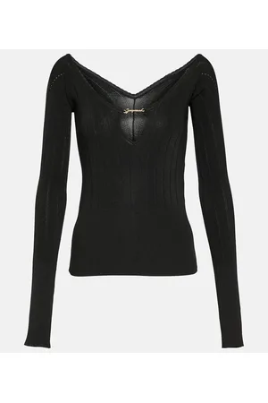 Jacquemus Le Haut Pralu logo ribbed-knit top