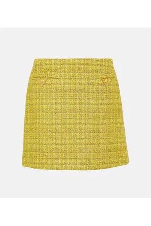 VALENTINO VGold tweed miniskirt