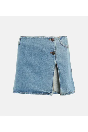 MAGDA BUTRYM Low-rise denim miniskirt