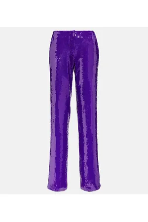 LAQUAN SMITH Sequined wide-leg pants