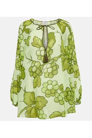 Etro Printed ramie tunic