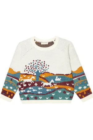 Louise Misha Jacquard wool-blend sweater