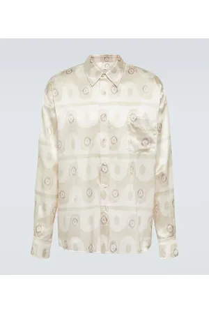 COMMAS Printed silk and cotton shirt
