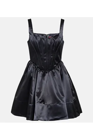 Staud Landscape satin minidress