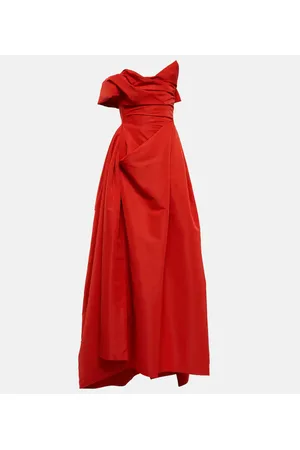 Vivienne Westwood Draped off-shoulder satin gown