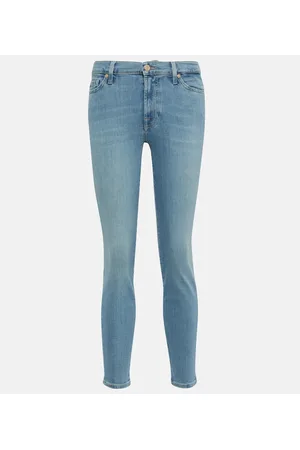 7 for all Mankind Mid-rise skinny jeans