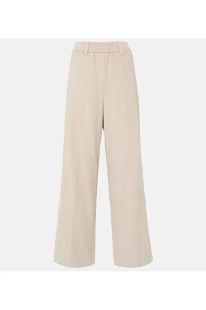 Brunello Cucinelli Cotton corduroy wide-leg pants