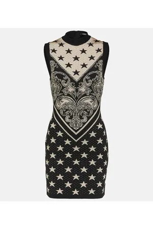 Balmain Intarsia knitted minidress