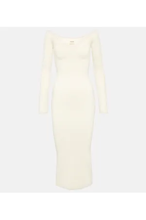 Khaite Pia off-shoulder midi dress