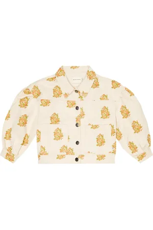 The New Society Loretta floral-print denim jacket