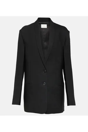 The Row Caped single-breasted wool blazer