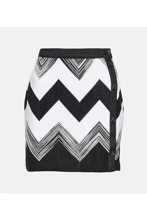 Missoni Zig-zag knitted miniskirt